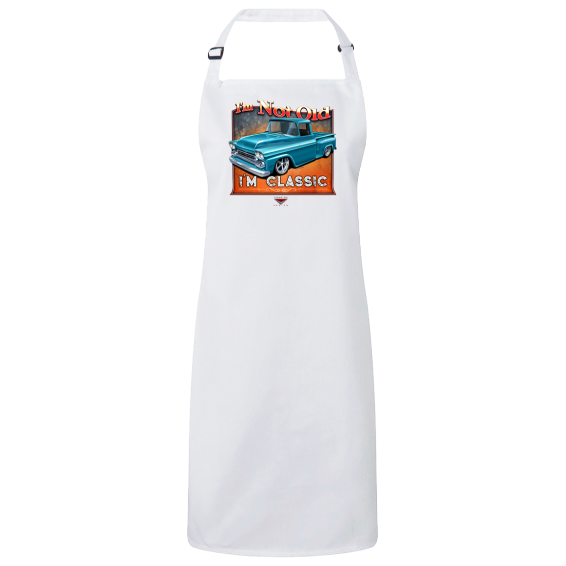 "I'm Not Old, I'm Classic" ’58 Chevy Truck Sustainable Unisex Cooking Bib Apron