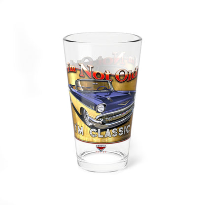 I’m Not Old, I’m Classic! ’57 Chevy Bel Air Mixing Glass, 16oz