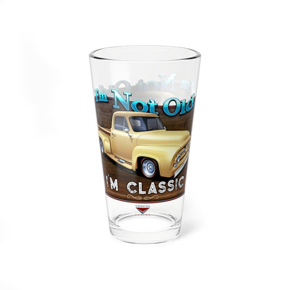 I’m Not Old, I’m Classic! ’55 Ford Truck Mixing Glass, 16oz