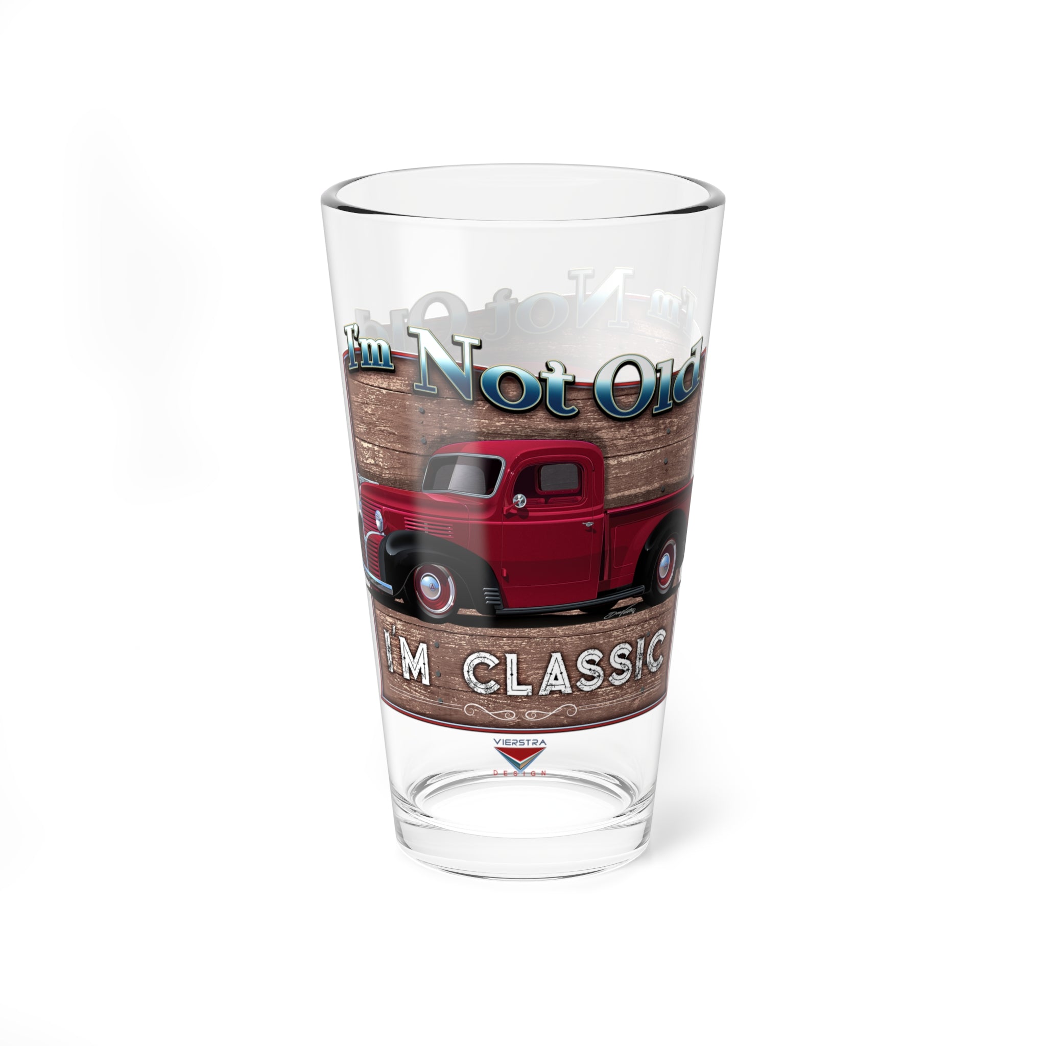 I’m Not Old, I’m Classic! ’39 Dodge Truck Mixing Glass, 16oz