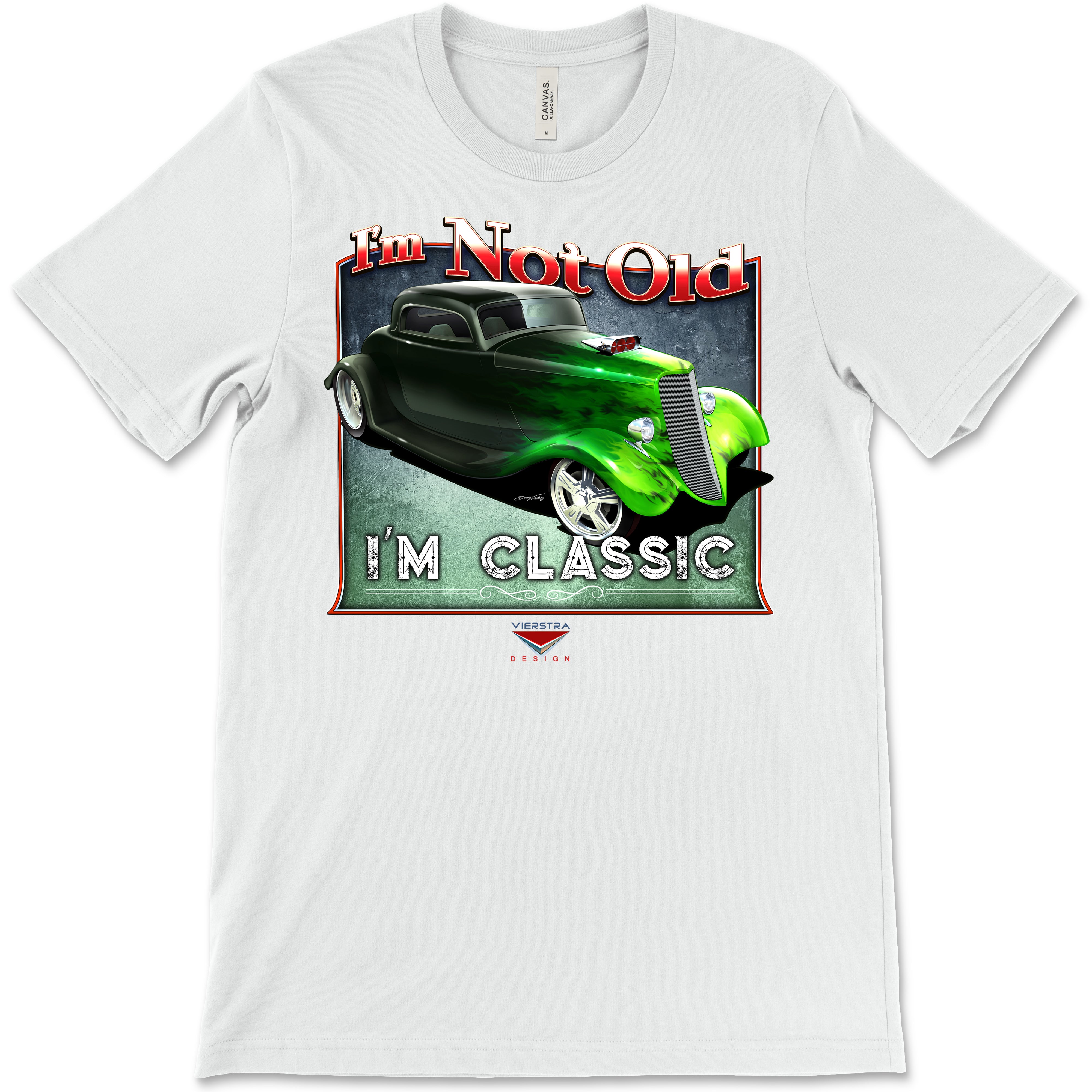 I'm Not Old, I'm Classic! '33 Ford Coupe Bella+Canvas Unisex Short-Sleeve T-Shirt (Front Design)