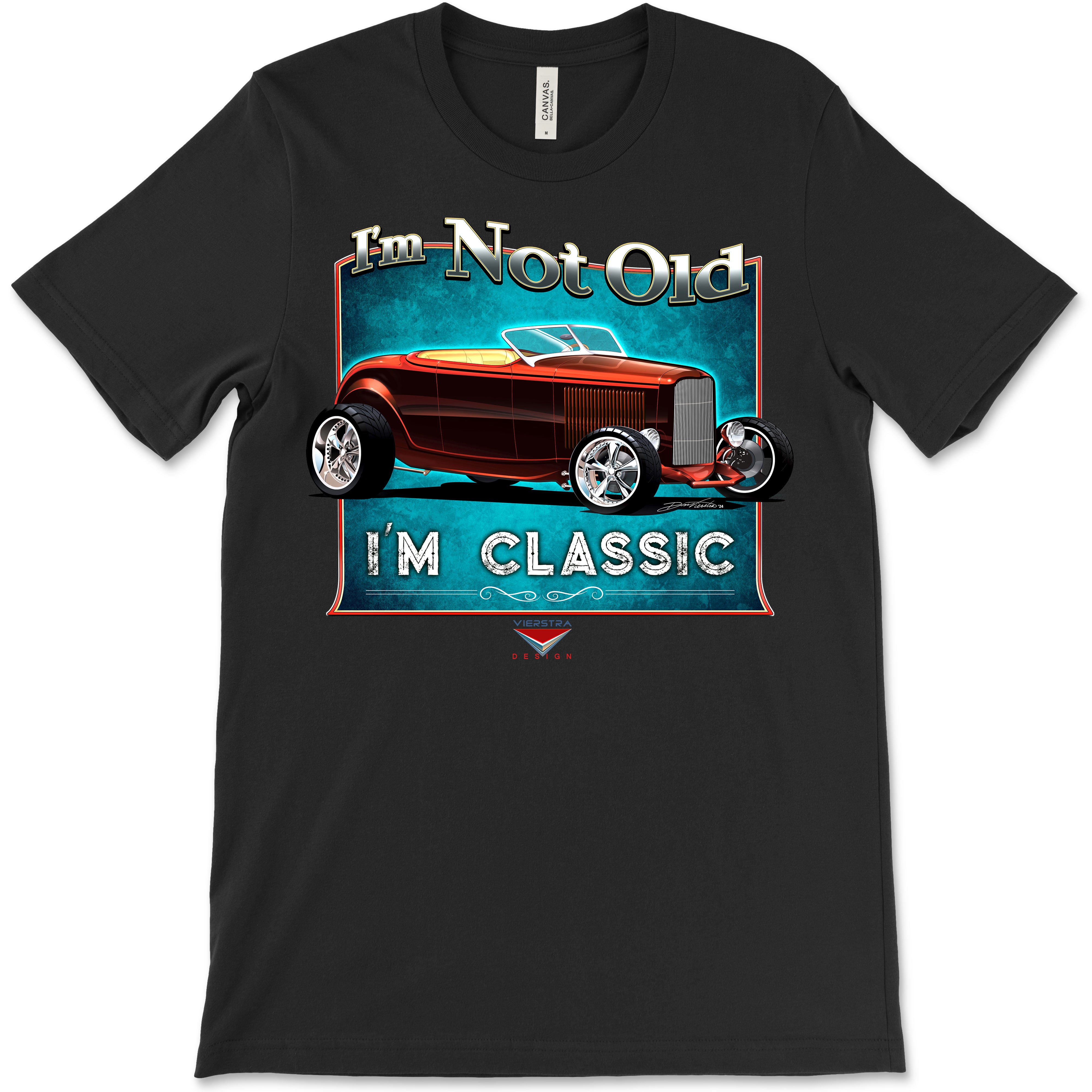 I'm Not Old, I'm Classic! '32 Ford Roadster Bella+Canvas Unisex Short-Sleeve T-Shirt (Front Design)