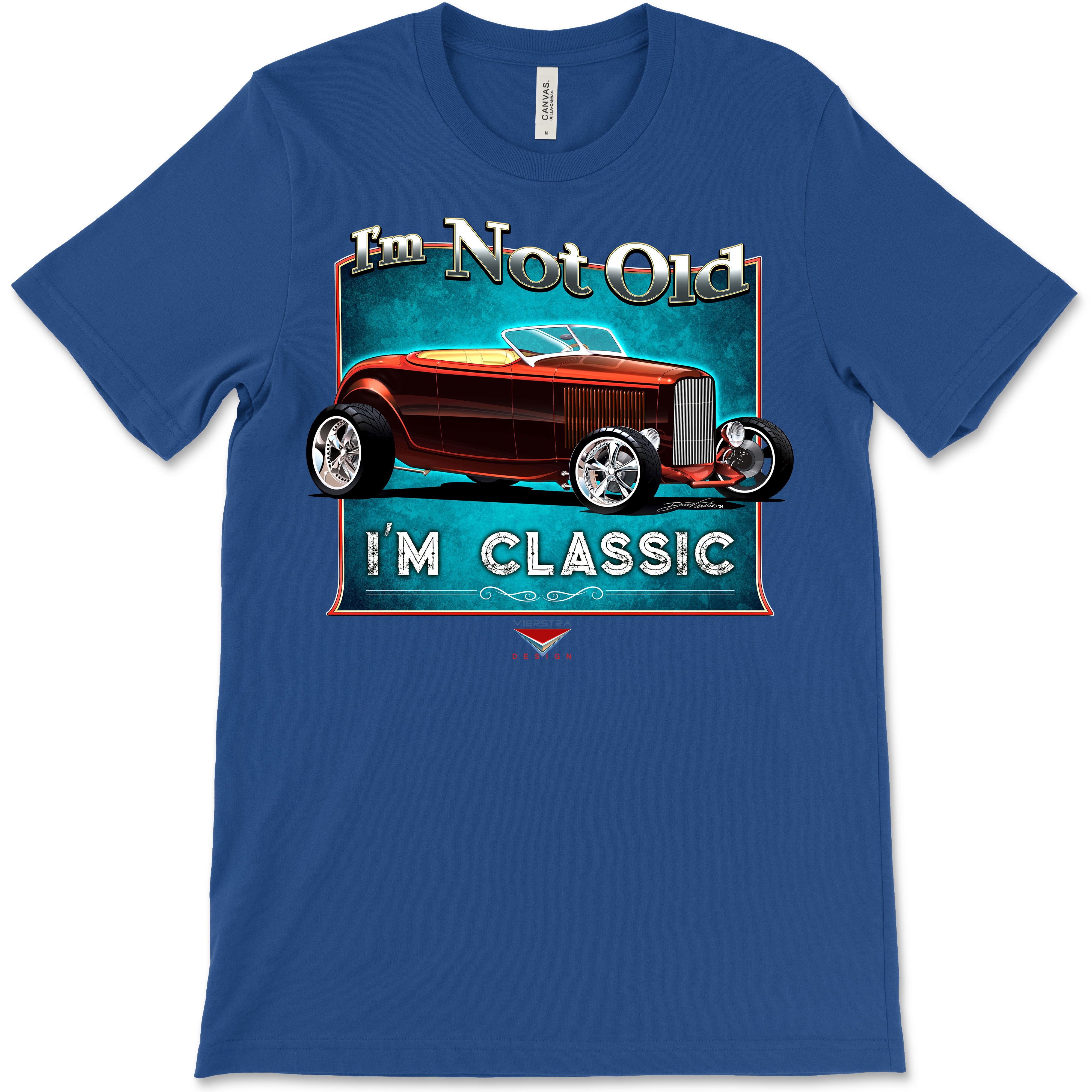 I'm Not Old, I'm Classic! '32 Ford Roadster Bella+Canvas Unisex Short-Sleeve T-Shirt (Front Design)