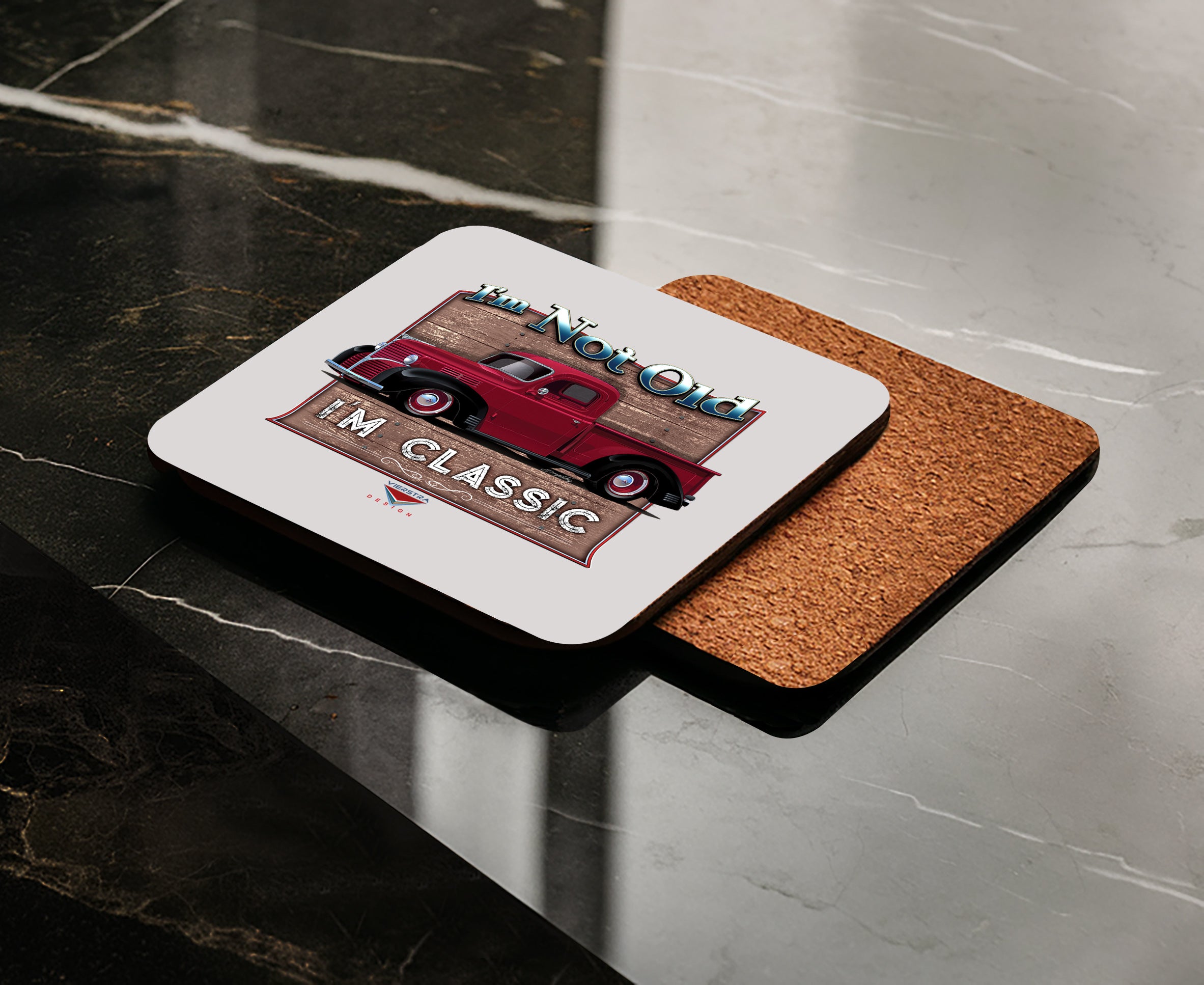 I’m Not Old, I’m Classic! ’39 Dodge Truck Drink Coaster