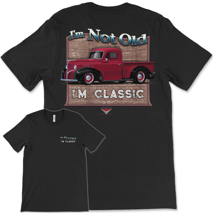 I'm Not Old, I'm Classic! '39 Dodge Truck Bella+Canvas Unisex Short-Sleeve T-Shirt (Back Design)