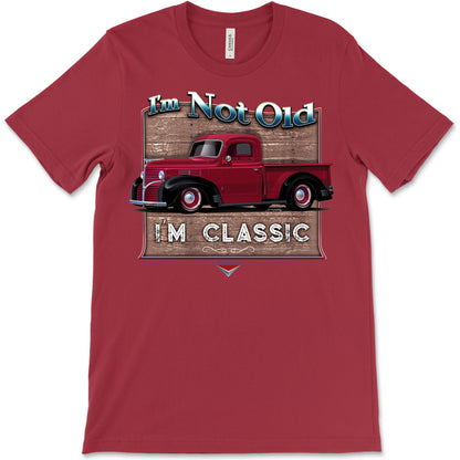 I'm Not Old, I'm Classic! '39 Dodge Truck Bella+Canvas Unisex Short-Sleeve T-Shirt (Front Design)