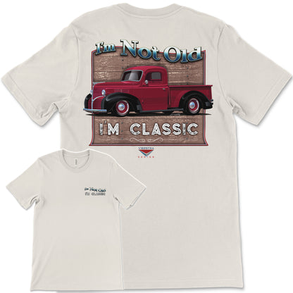 I'm Not Old, I'm Classic! '39 Dodge Truck Bella+Canvas Unisex Short-Sleeve T-Shirt (Back Design)