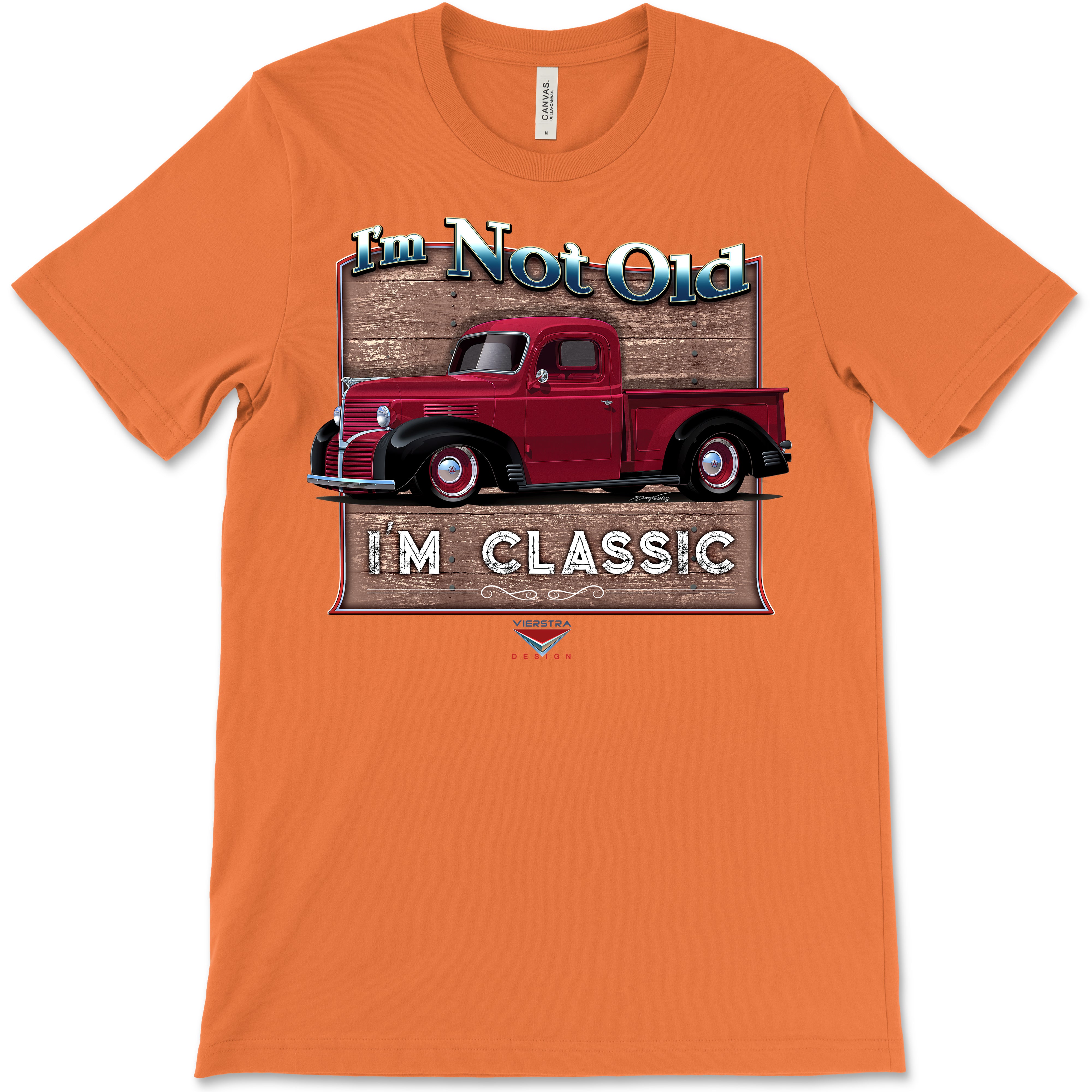 I'm Not Old, I'm Classic! '39 Dodge Truck Bella+Canvas Unisex Short-Sleeve T-Shirt (Front Design)