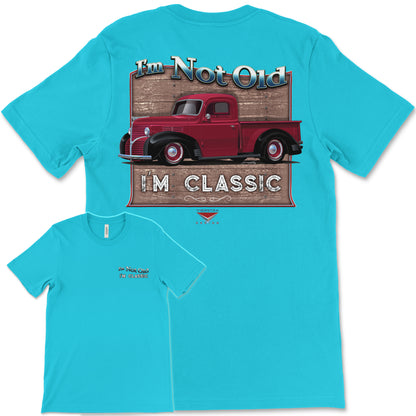 I'm Not Old, I'm Classic! '39 Dodge Truck Bella+Canvas Unisex Short-Sleeve T-Shirt (Back Design)