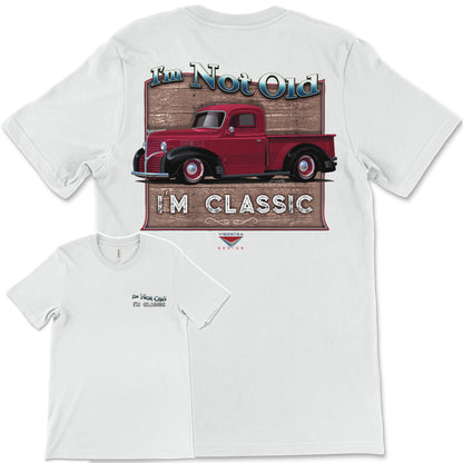 I'm Not Old, I'm Classic! '39 Dodge Truck Bella+Canvas Unisex Short-Sleeve T-Shirt (Back Design)