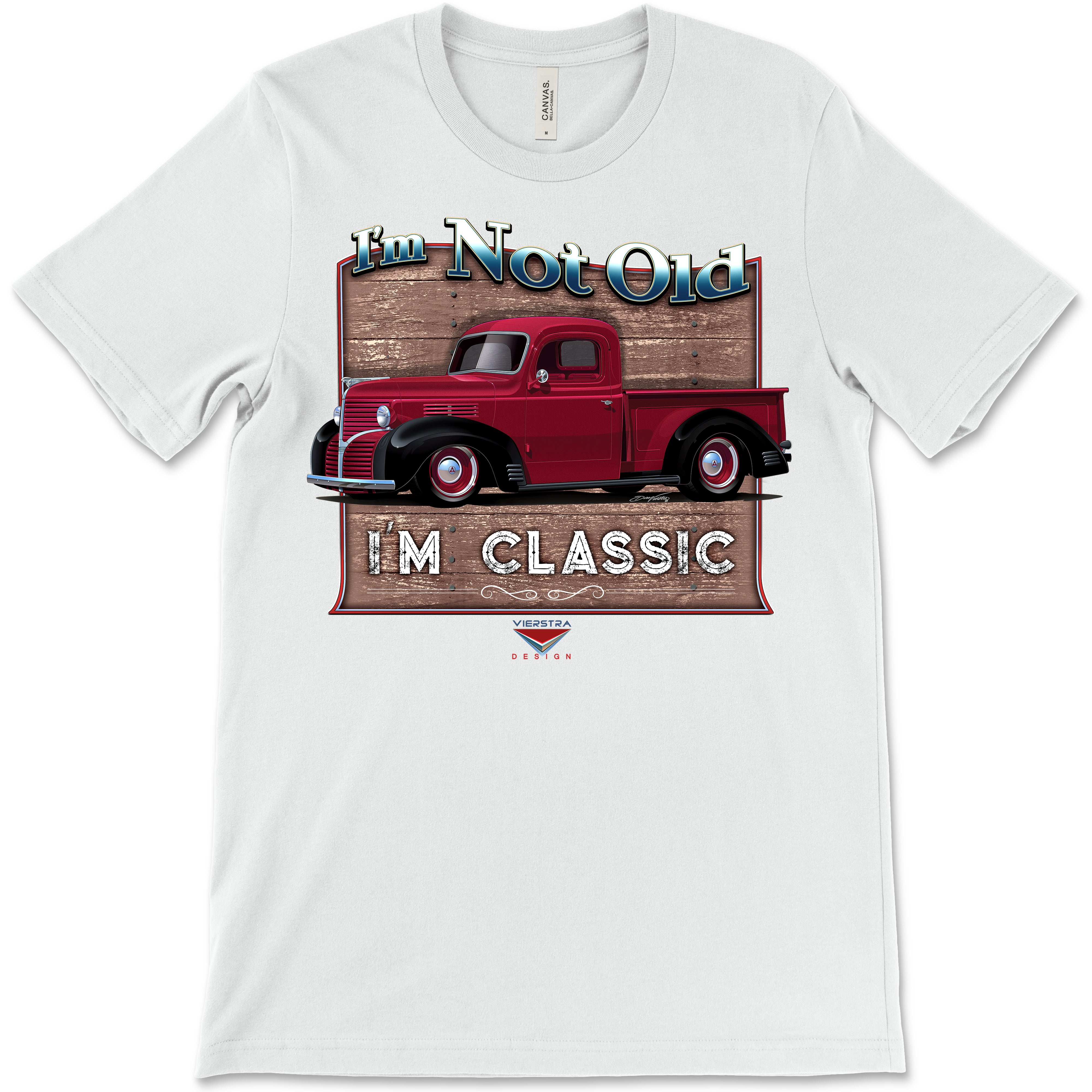 I'm Not Old, I'm Classic! '39 Dodge Truck Bella+Canvas Unisex Short-Sleeve T-Shirt (Front Design)