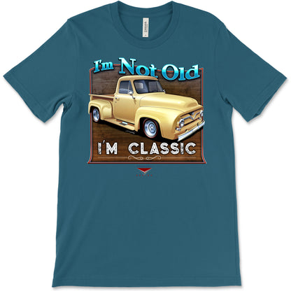 I'm Not Old, I'm Classic! '55 Ford Truck Bella+Canvas Unisex Short-Sleeve T-Shirt (Front Design)