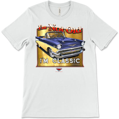 I'm Not Old, I'm Classic! '57 Chevy Bel Air Bella+Canvas Unisex Short-Sleeve T-Shirt (Front Design)