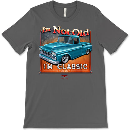 I'm Not Old, I'm Classic! '58 Chevy Truck Bella+Canvas Unisex Short-Sleeve T-Shirt (Front Design)