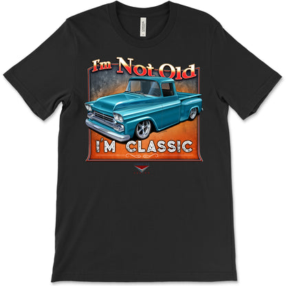 I'm Not Old, I'm Classic! '58 Chevy Truck Bella+Canvas Unisex Short-Sleeve T-Shirt (Front Design)