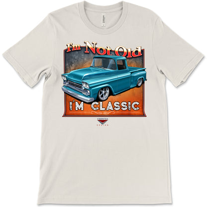 I'm Not Old, I'm Classic! '58 Chevy Truck Bella+Canvas Unisex Short-Sleeve T-Shirt (Front Design)