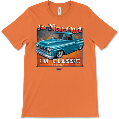 I'm Not Old, I'm Classic! '58 Chevy Truck Bella+Canvas Unisex Short-Sleeve T-Shirt (Front Design)