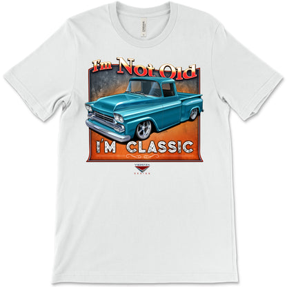 I'm Not Old, I'm Classic! '58 Chevy Truck Bella+Canvas Unisex Short-Sleeve T-Shirt (Front Design)