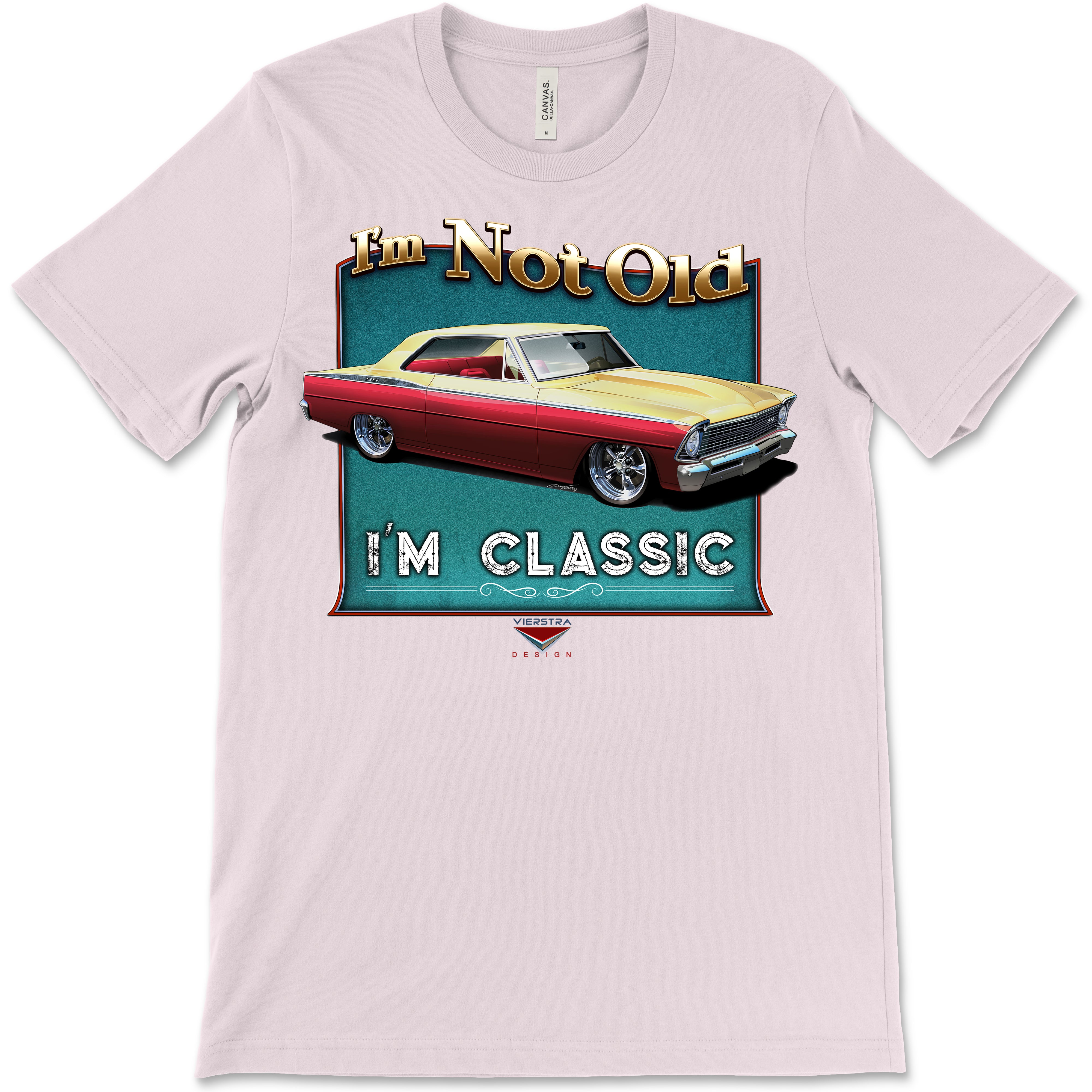 I'm Not Old, I'm Classic! '67 Chevy Nova Bella+Canvas Unisex Short-Sleeve T-Shirt (Front Design)