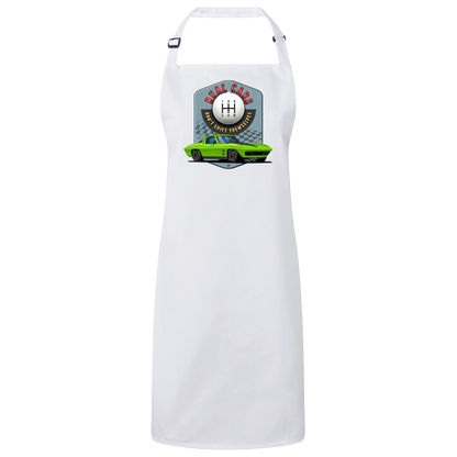 Real Cars Don't Shift Themselves" ’63 Chevy Corvette Sustainable Unisex Cooking Bib Apron