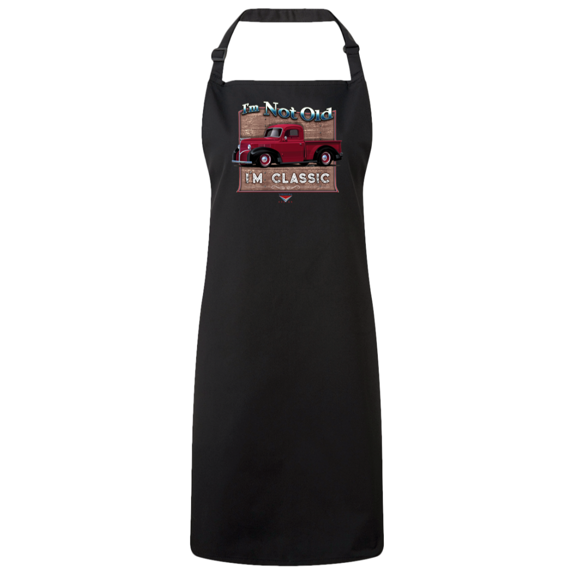 "I'm Not Old, I'm Classic" ’39 Dodge Truck Sustainable Unisex Cooking Bib Apron