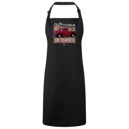 "I'm Not Old, I'm Classic" ’39 Dodge Truck Sustainable Unisex Cooking Bib Apron