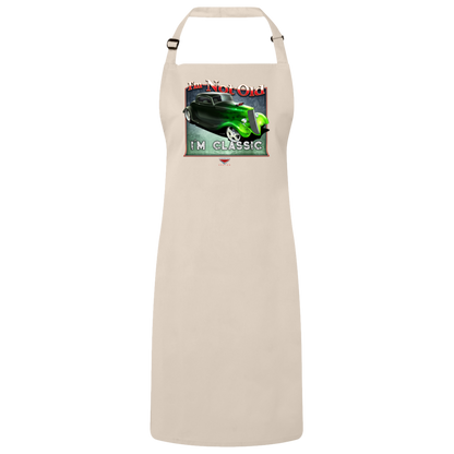 "I'm Not Old, I'm Classic" ’33 Ford Coupe Sustainable Unisex Cooking Bib Apron