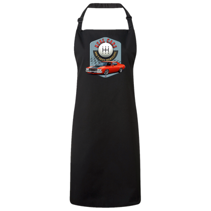 "Real Cars Don't Shift Themselves" ’73 Plymouth Satellite Sustainable Unisex Cooking Bib Apron