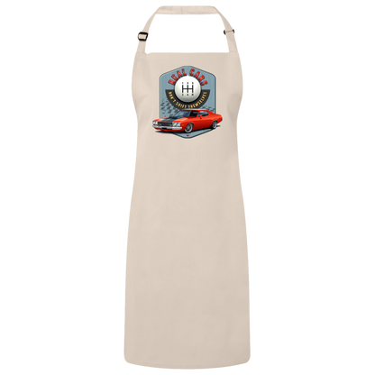 "Real Cars Don't Shift Themselves" ’73 Plymouth Satellite Sustainable Unisex Cooking Bib Apron