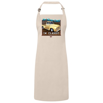 "I'm Not Old, I'm Classic" ’55 Ford Truck Sustainable Unisex Cooking Bib Apron