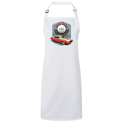 "Real Cars Don't Shift Themselves" ’69 Chevy Camaro Sustainable Unisex Cooking Bib Apron