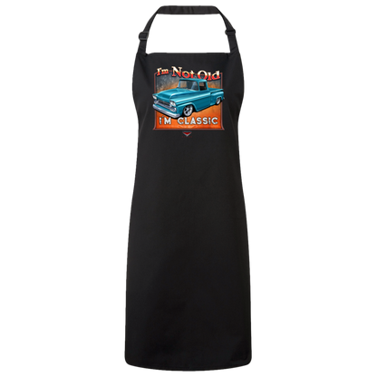 "I'm Not Old, I'm Classic" ’58 Chevy Truck Sustainable Unisex Cooking Bib Apron