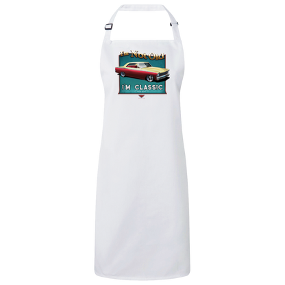 "I'm Not Old, I'm Classic" ’67 Chevy Nova Sustainable Unisex Cooking Bib Apron