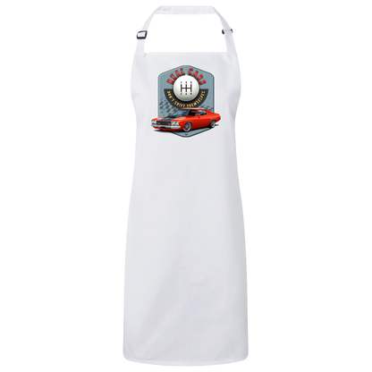 "Real Cars Don't Shift Themselves" ’73 Plymouth Satellite Sustainable Unisex Cooking Bib Apron