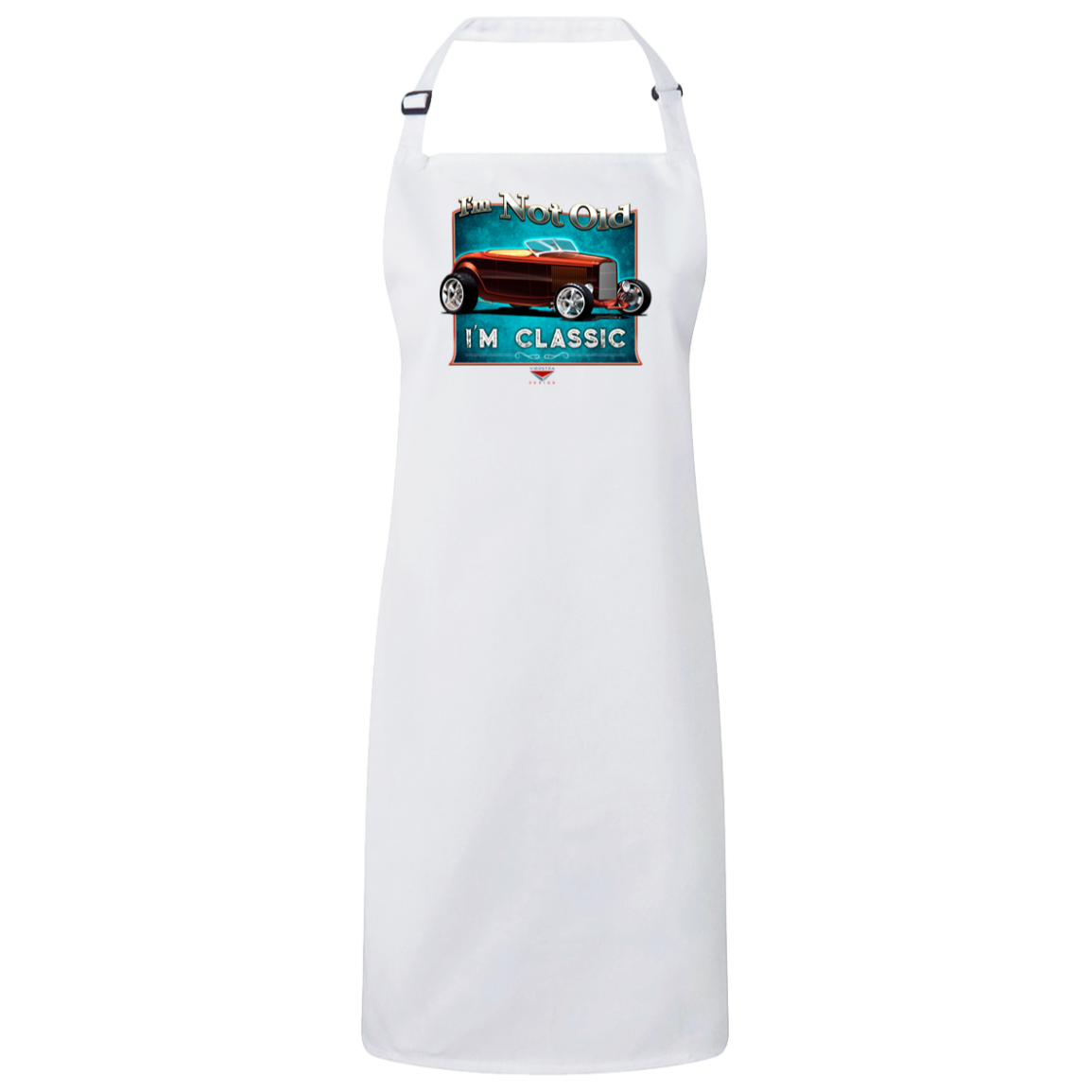 "I'm Not Old, I'm Classic" ’32 Ford Roadster Sustainable Unisex Cooking Bib Apron