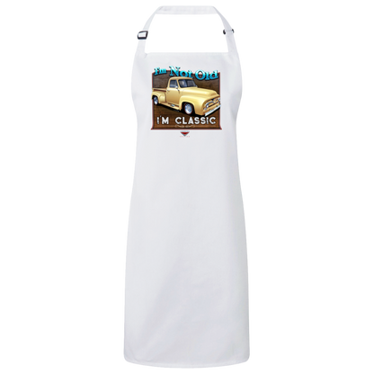 "I'm Not Old, I'm Classic" ’55 Ford Truck Sustainable Unisex Cooking Bib Apron