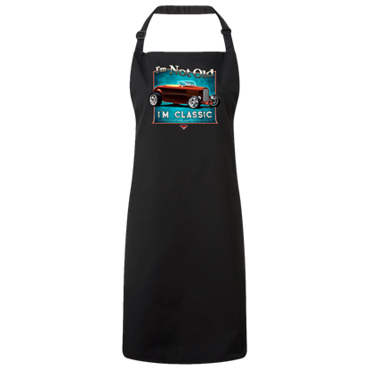 "I'm Not Old, I'm Classic" ’32 Ford Roadster Sustainable Unisex Cooking Bib Apron