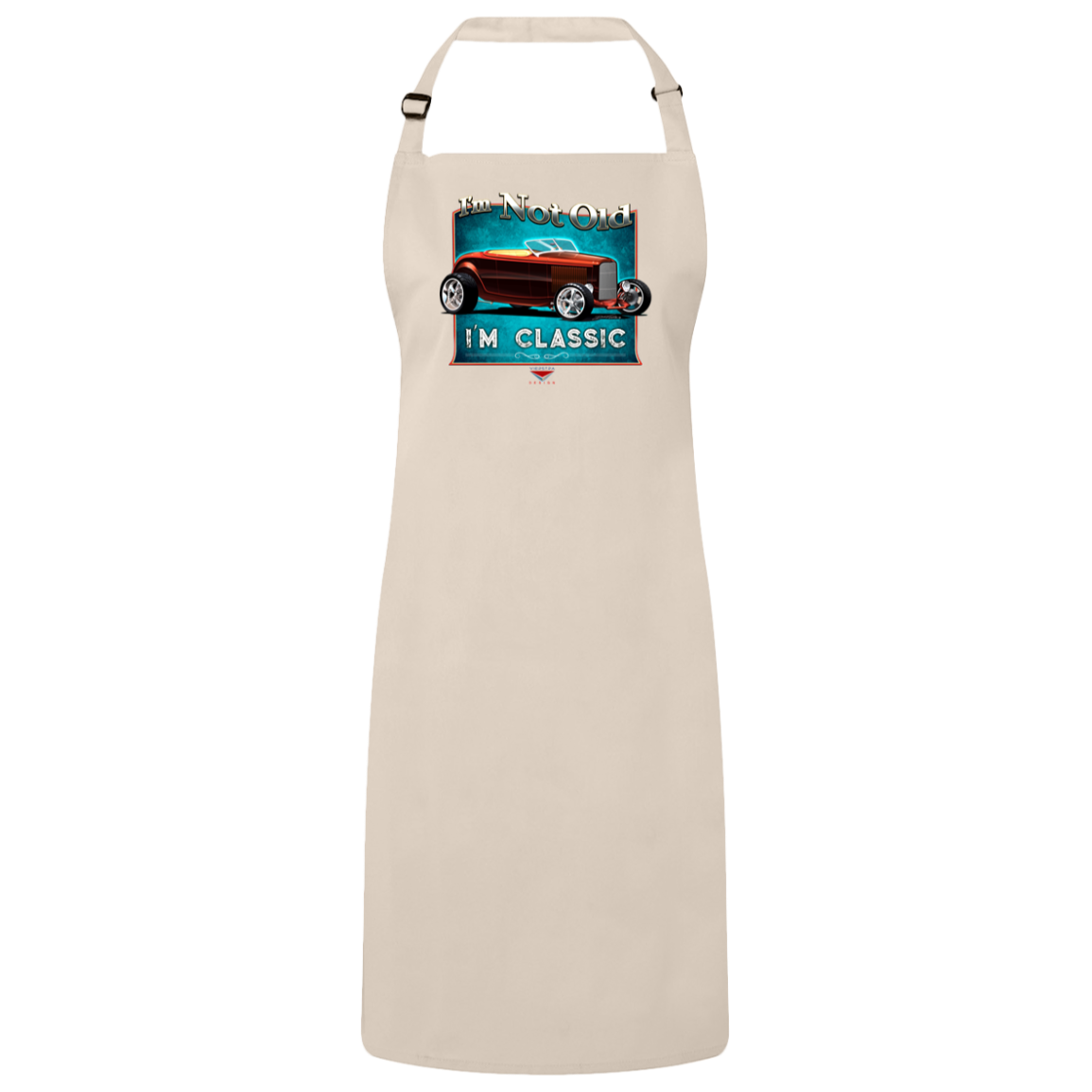 "I'm Not Old, I'm Classic" ’32 Ford Roadster Sustainable Unisex Cooking Bib Apron