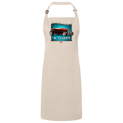 "I'm Not Old, I'm Classic" ’32 Ford Roadster Sustainable Unisex Cooking Bib Apron