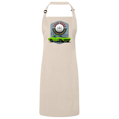 Real Cars Don't Shift Themselves" ’63 Chevy Corvette Sustainable Unisex Cooking Bib Apron