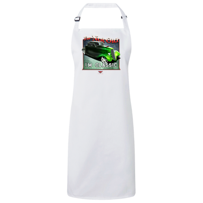 "I'm Not Old, I'm Classic" ’33 Ford Coupe Sustainable Unisex Cooking Bib Apron