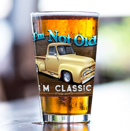 I’m Not Old, I’m Classic! ’55 Ford Truck Mixing Glass, 16oz