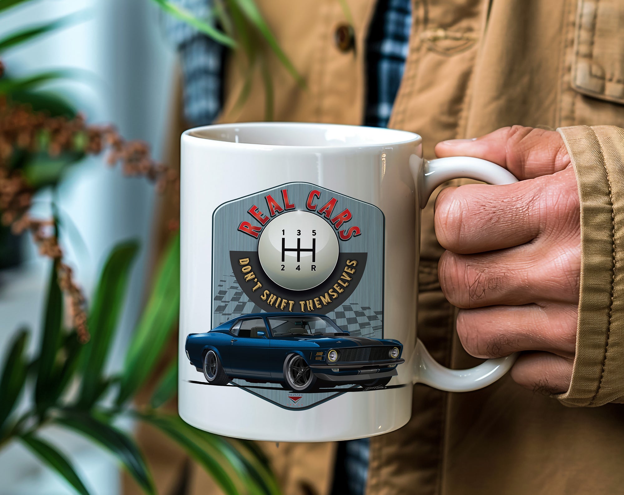 Real Cars Don’t Shift Themselves! ’70 Ford Mustang Mug