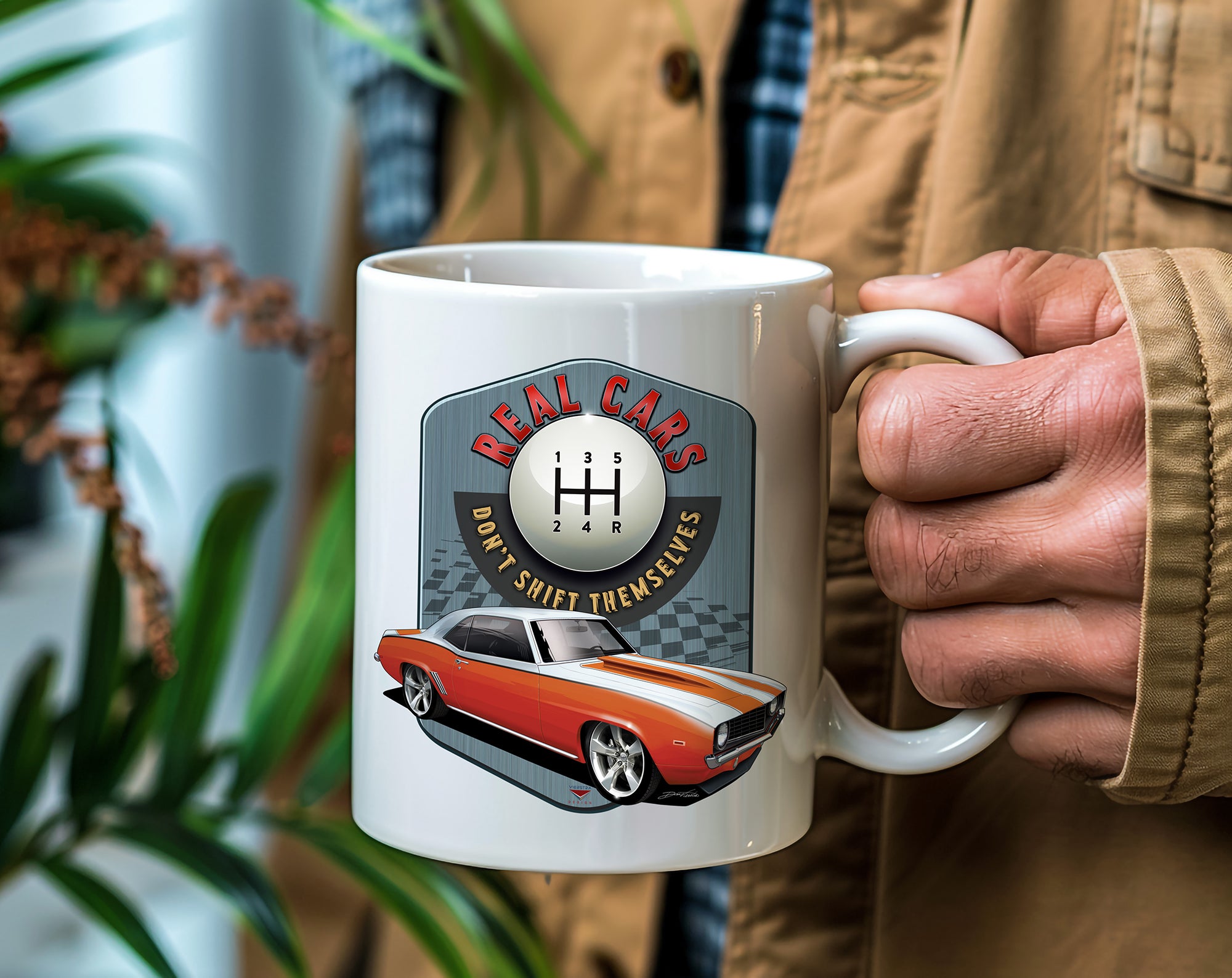 Real Cars Don’t Shift Themselves! ’69 Chevy Camaro Mug